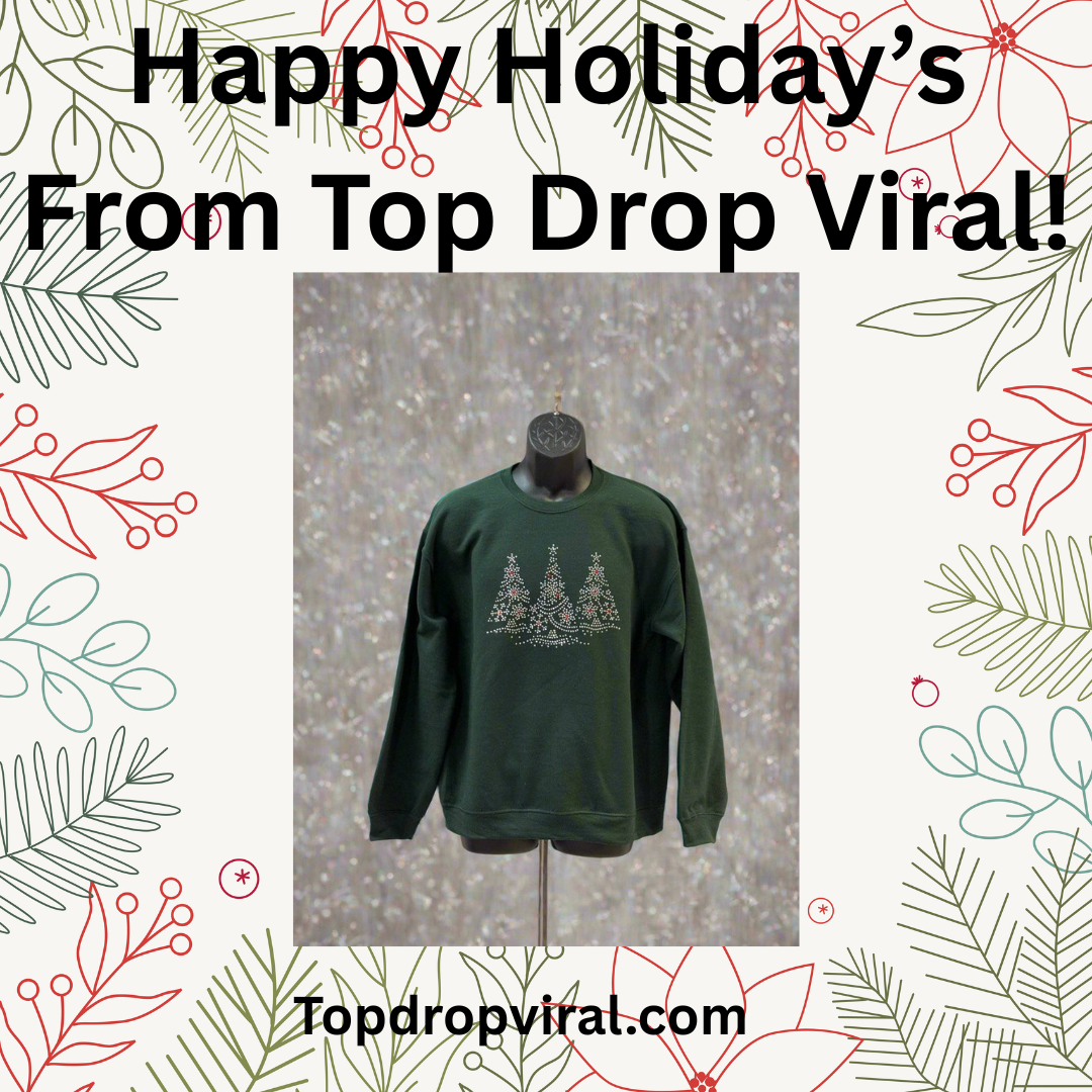 Special Christmas Shirt Featuring Christmas Trees Full of Sparkle - Top Drop Viral