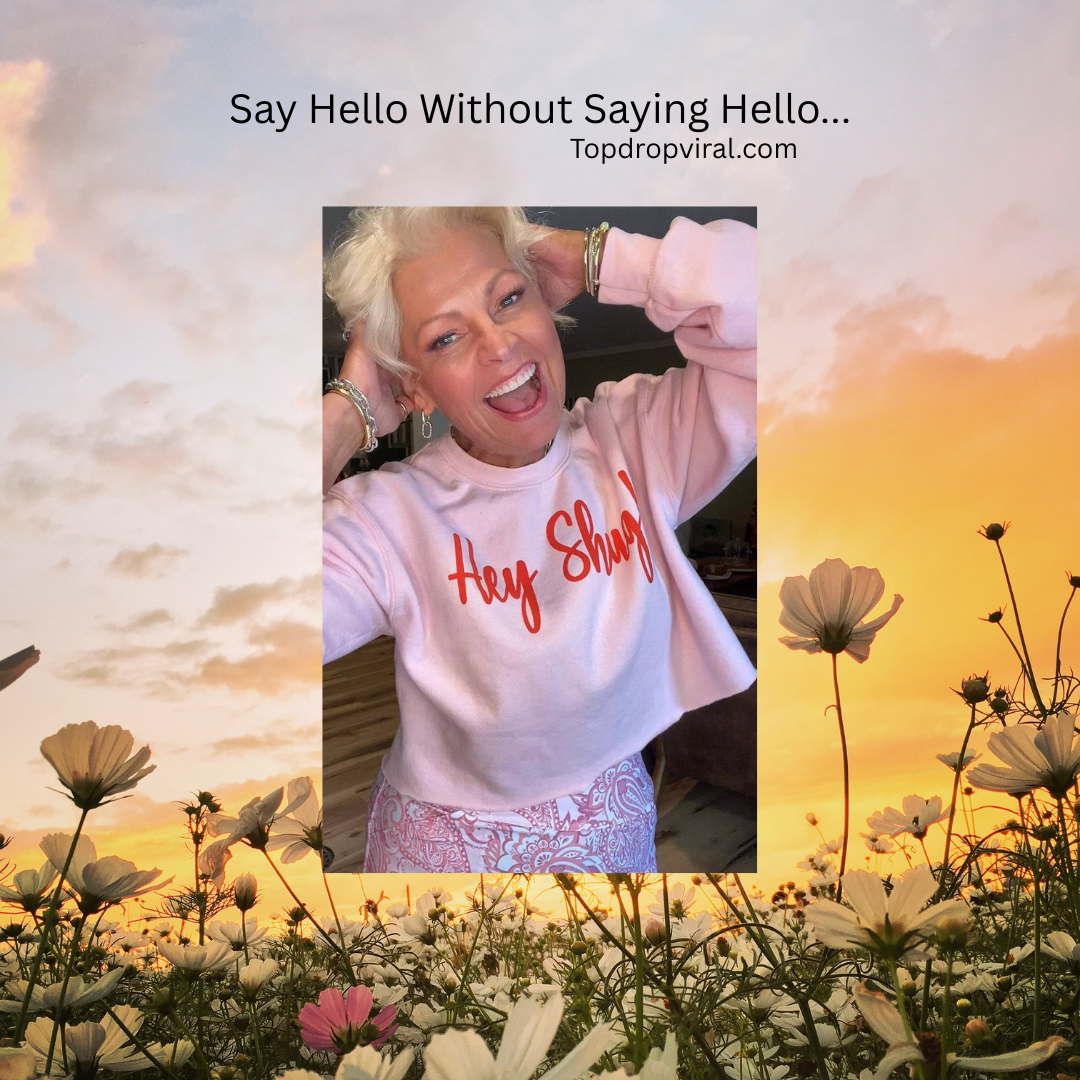 Pop Of Color! Light Pink Orange Puff Hey Shug! (R) Unisex Crew Neck Sweatshirt Crewneck Fabric - Top Drop Viral