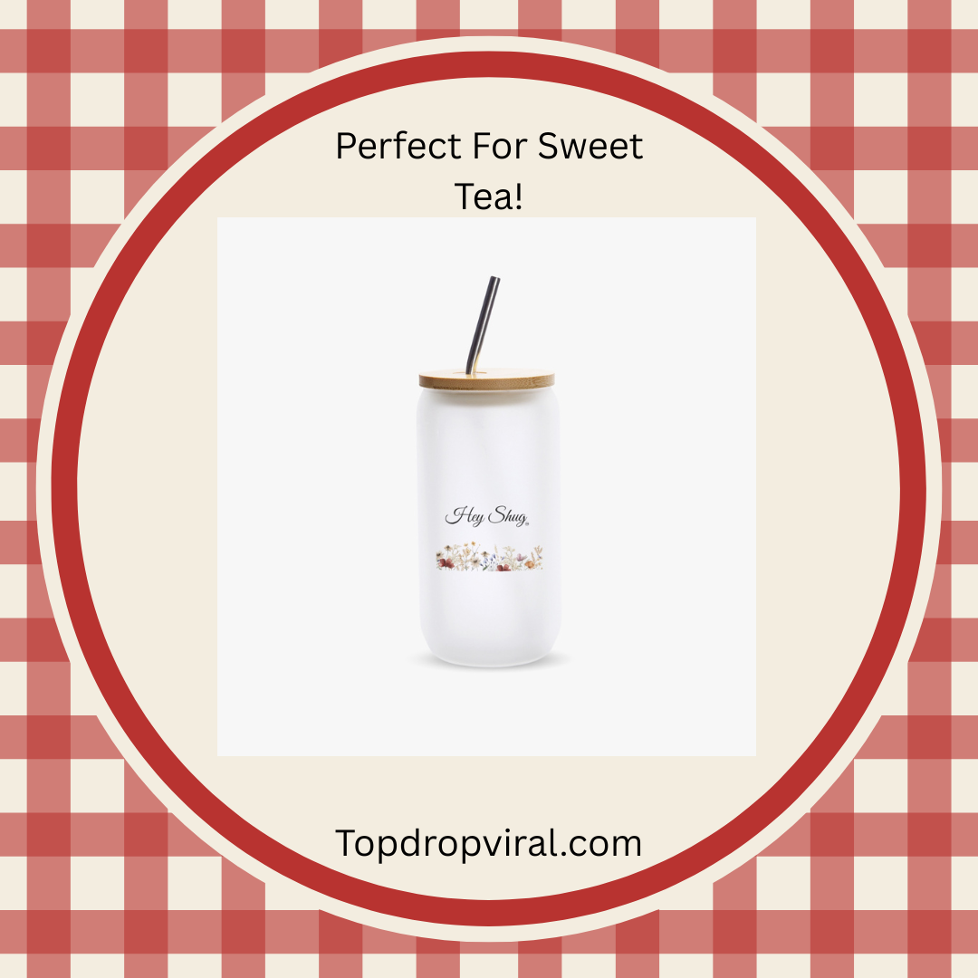 16OZ Hey Shug Frosted Glass Cups - Top Drop Viral